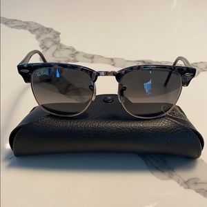 Ray-Bans with Blue/Green Tortoise Shell Frame